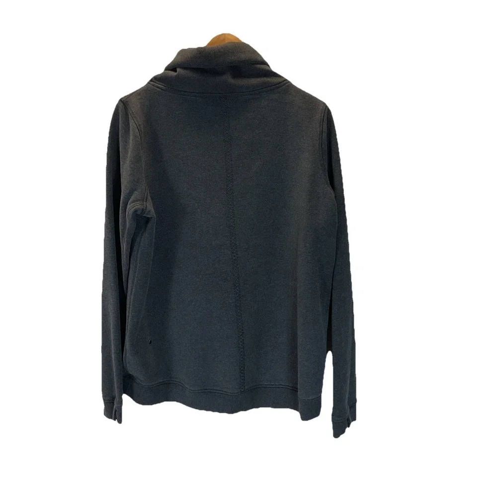 LULULEMON Womens Avenue Pullover Size MD Dark Grey Funnel Neck Sweatshirt Fleece - Picture 2 of 11